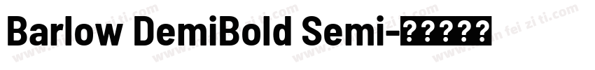 Barlow DemiBold Semi字体转换